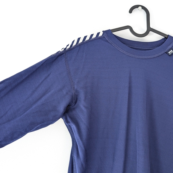 Helly Hansen Women's LIFA Navy Crew Base Layer Top ~ Size XL - Picture 3 of 9